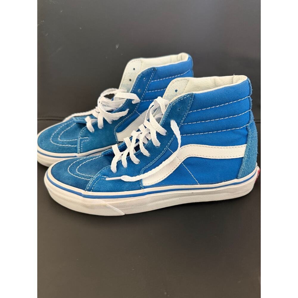 Vans SK8-Hi Old Skool Turquoise Suede High Tops W 7.5 M 6 Shoes Sneakers Unisex